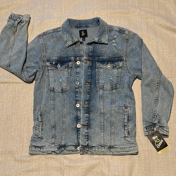 Art Class Boys Light Blue Denim Jacket - Picture 1 of 6